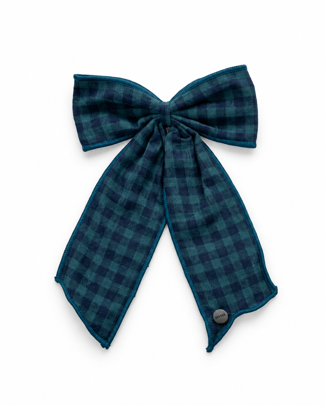 Nana Checked Bow Clip