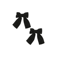 Hadas 2 PK Velvet  Bow Clip