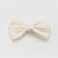 Nana Lace Ribbon Bow Clip