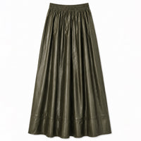 Melange Gathered Skirt