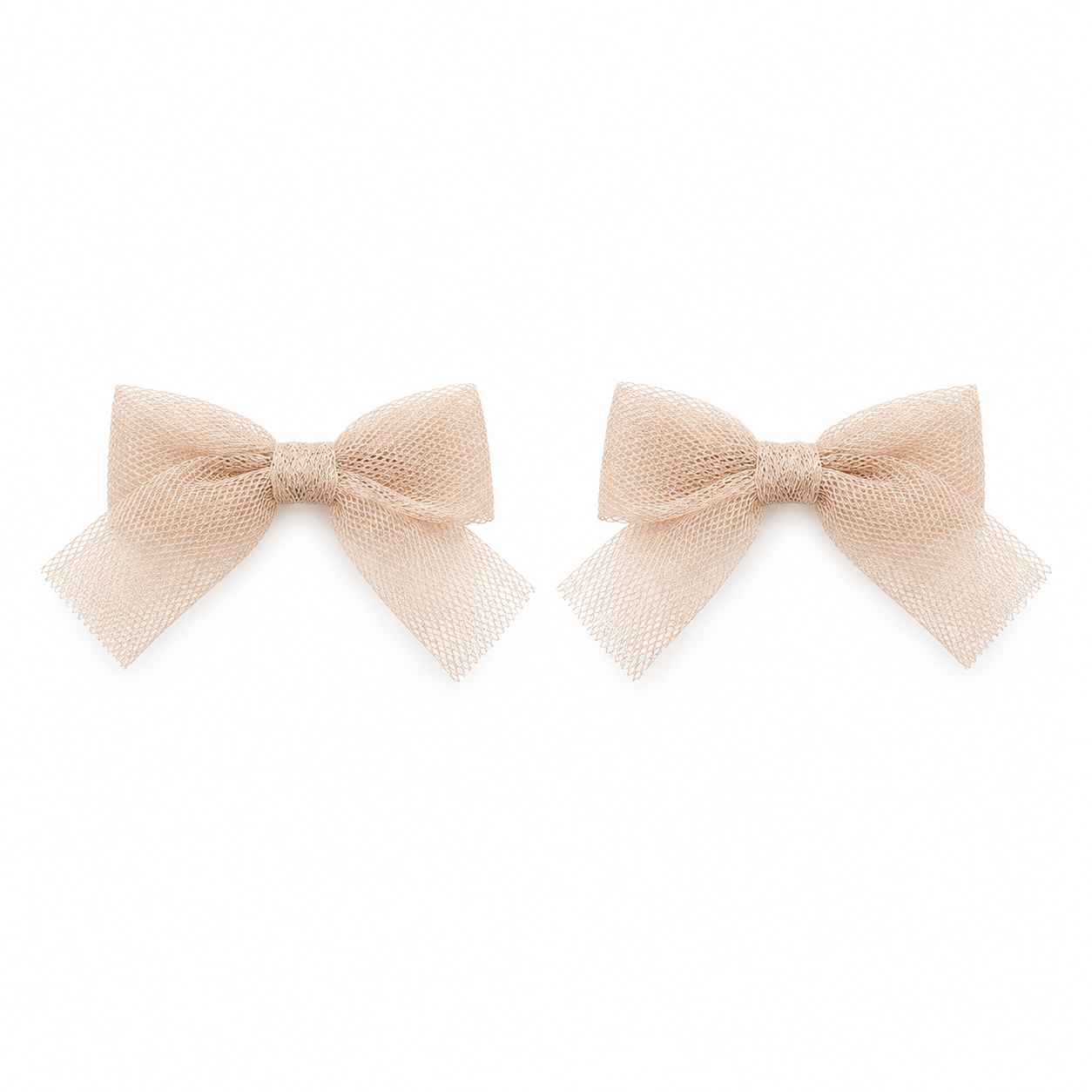 Nana 2PK Glitter Tulle Mini Bow Clip