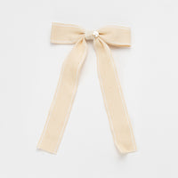 Nana Canvas Long Bow Ribbon Clip