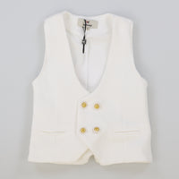 Melange Boys Woven Vest