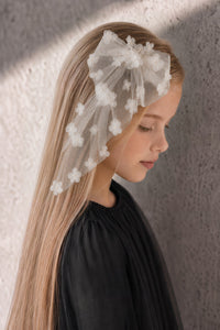 Nana Mesh Flower Bow Clip