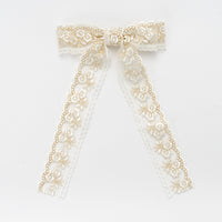Nana Lace Double Bow Clip