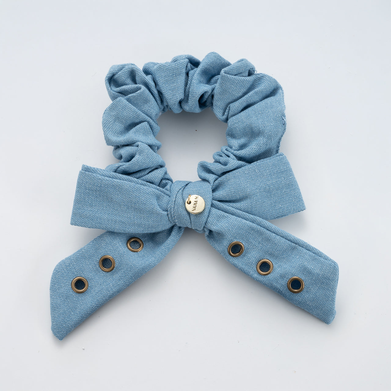 Nana Denim Bow Scrunchie