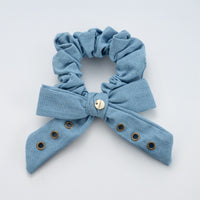 Nana Denim Bow Scrunchie