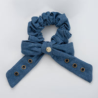 Nana Denim Bow Scrunchie