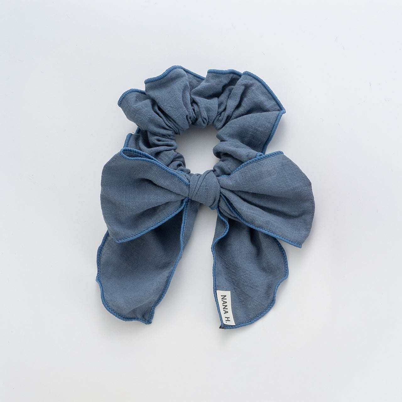 Nana Linen Bow Scrunchie