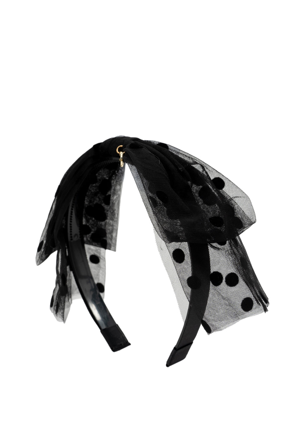 Nana Tulle Polka Dot Bow Headband