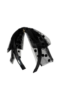 Nana Tulle Polka Dot Bow Headband