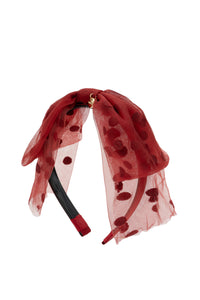 Nana Tulle Polka Dot Bow Headband