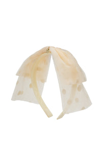 Nana Tulle Polka Dot Bow Headband