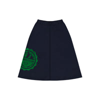 Melange Velour Logo Skirt