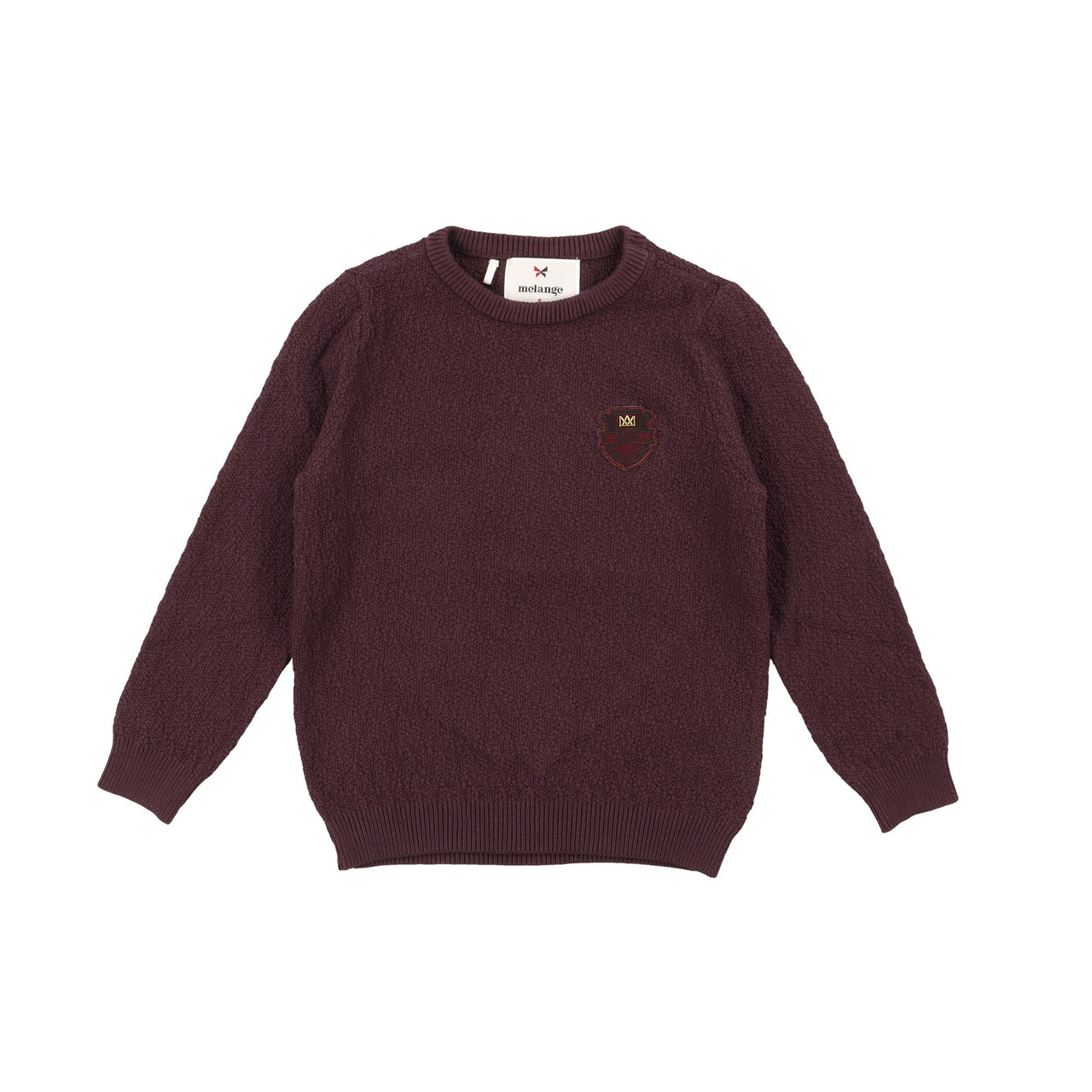 Melange Patterned Basic Sweater