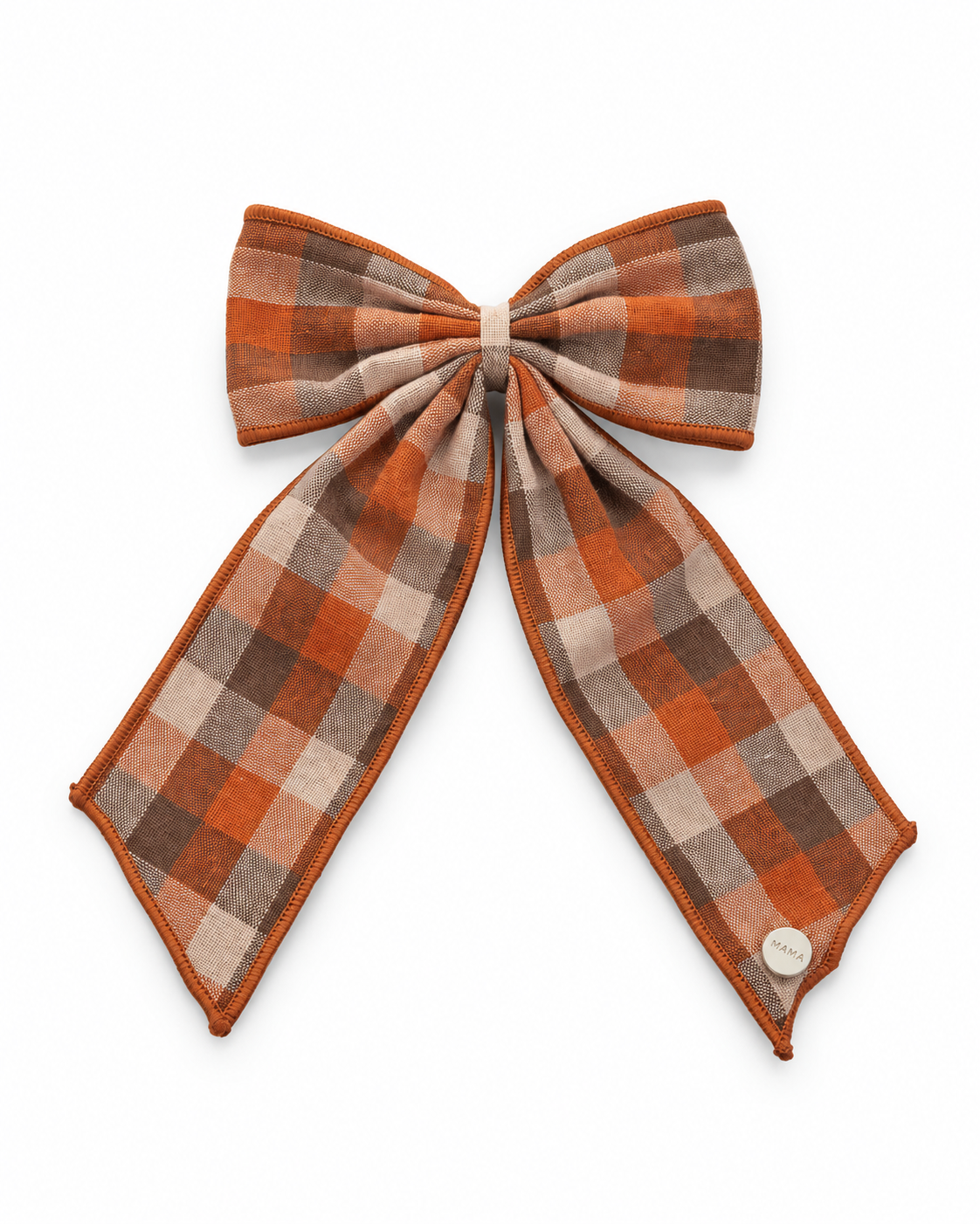 Nana Checked Bow Clip