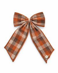 Nana Checked Bow Clip