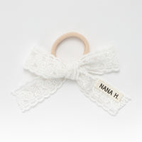 Nana Lace Bow Hairtie