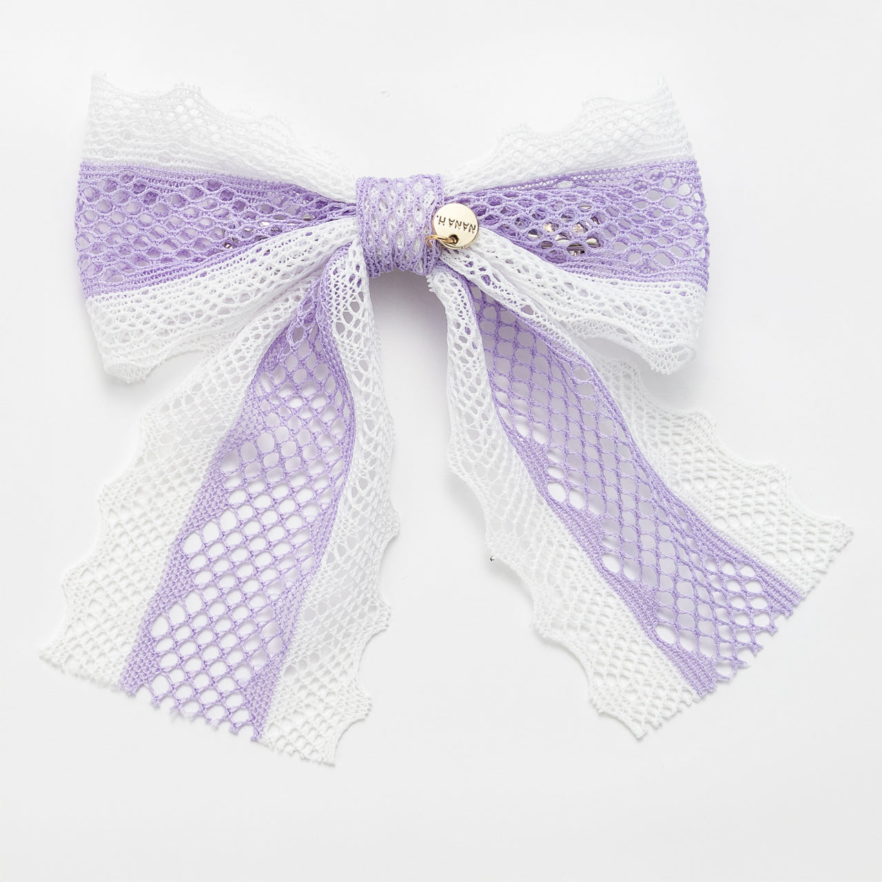 Nana Lace Short Ribbon Bow Clip