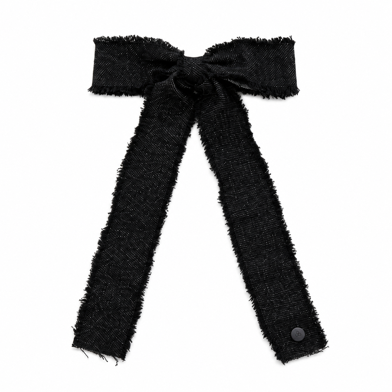 Nana Fringe Ribbon Bow Clip
