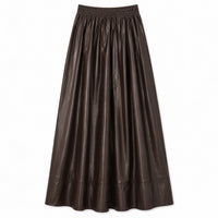 Melange Gathered Skirt
