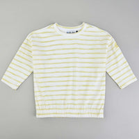 3/4 Sleeve Rib Striped Top - Kidichic