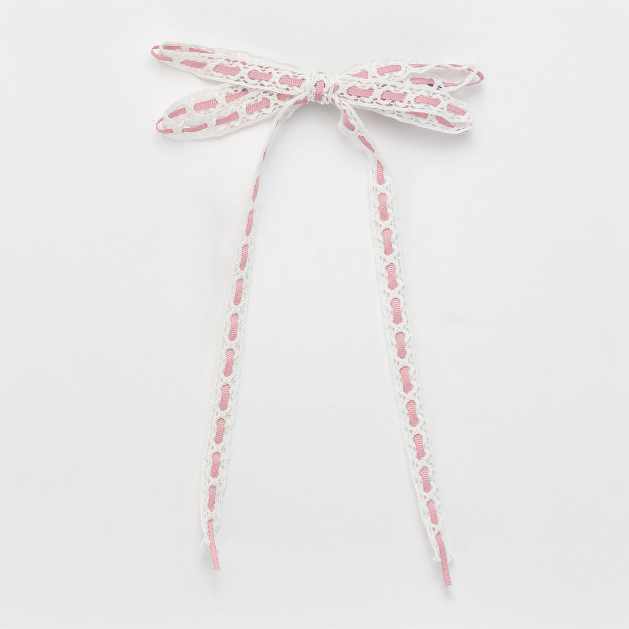 Nana Double Lace Bow Clip