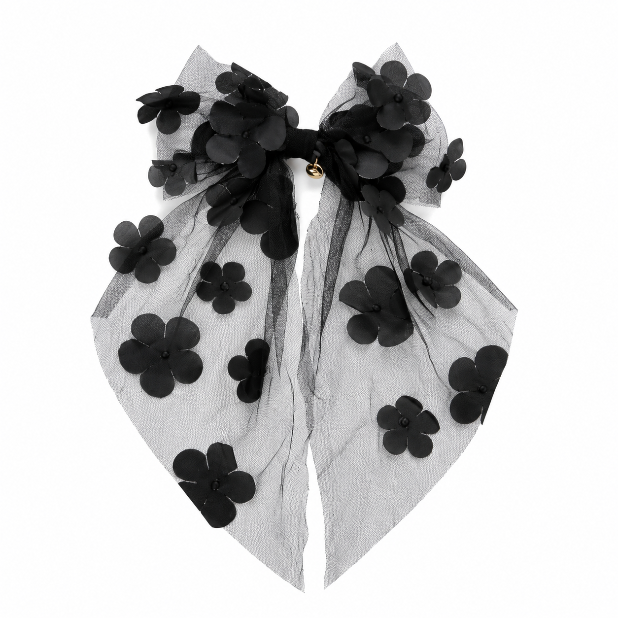 Nana Mesh Flower Bow Clip