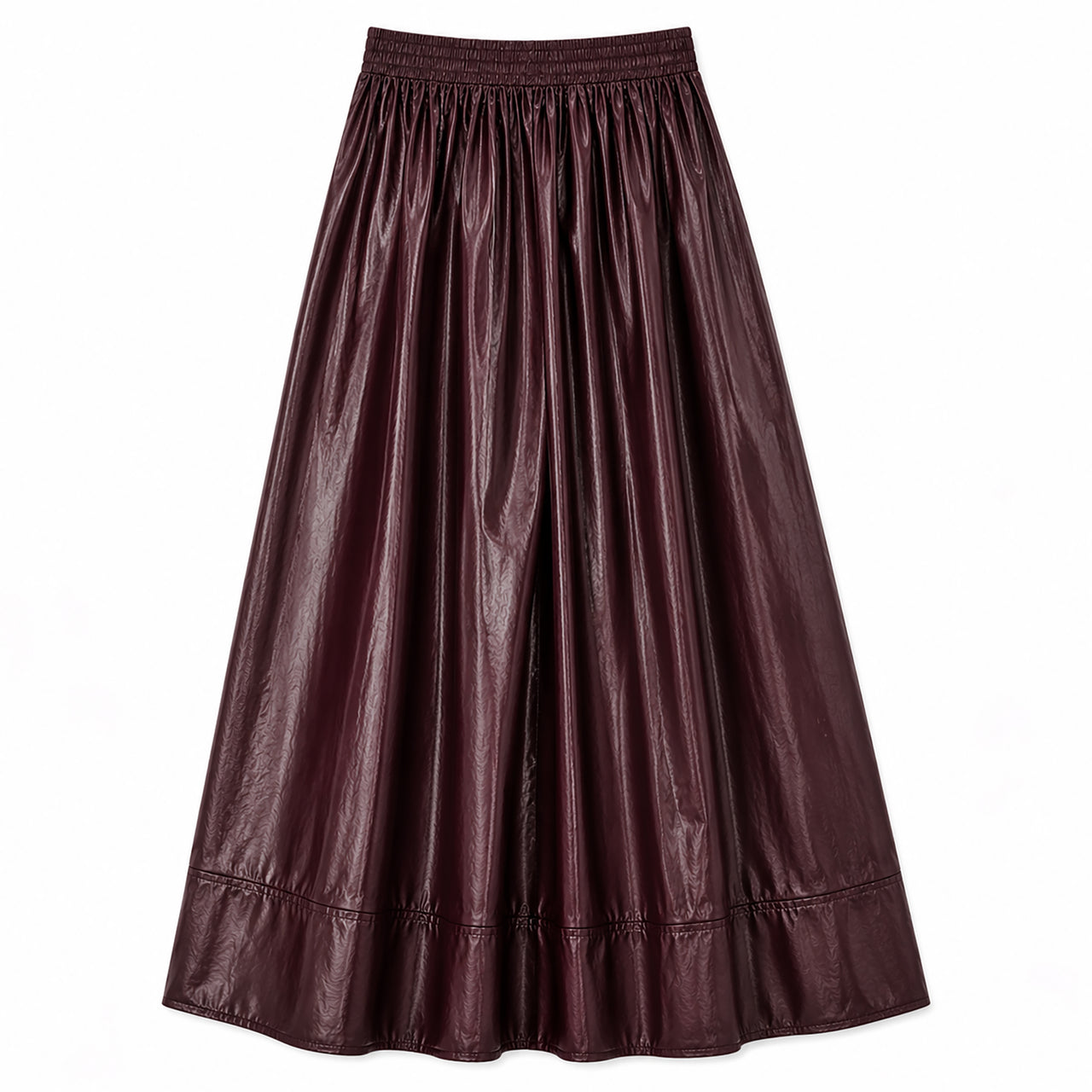 Melange Gathered Skirt