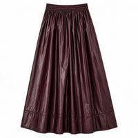 Melange Gathered Skirt