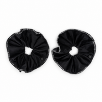 Nana Checked Ribbon Bow Scrunchie