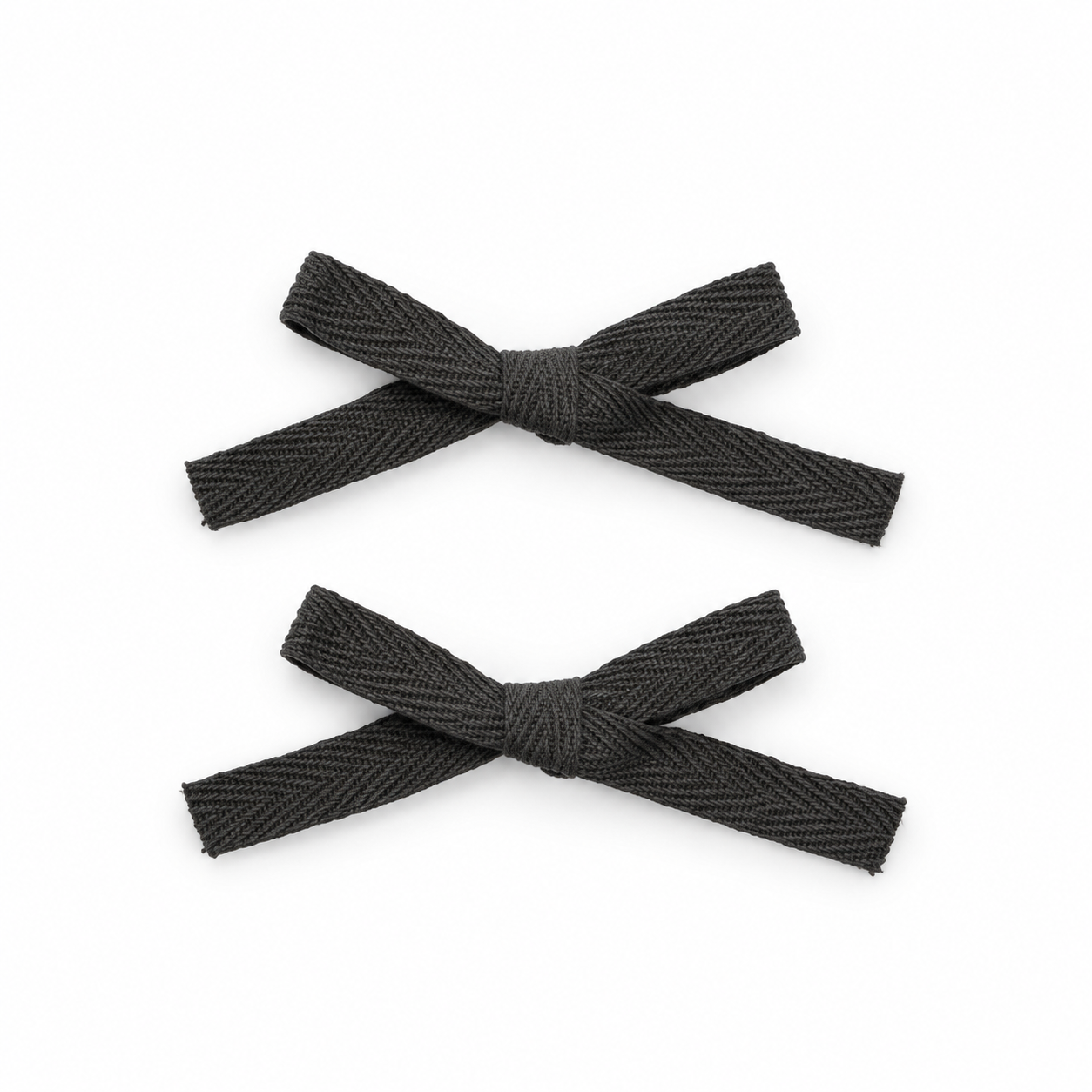 Nana 2 PK Woven Ribbon Bow Clip