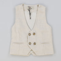 Melange Boys Woven Vest