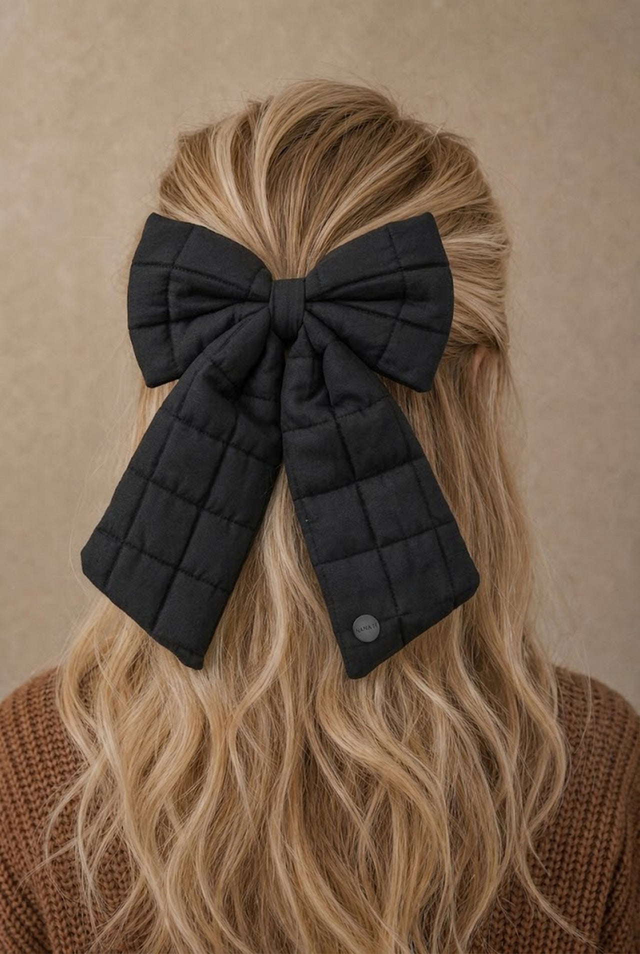 Nana Puffer Bow Clip
