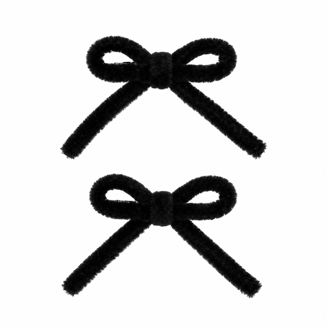 Nana 2PK Velvet Corded Mini Bow Clip