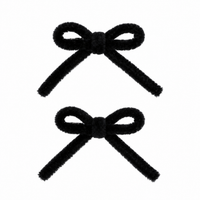 Nana 2PK Velvet Corded Mini Bow Clip