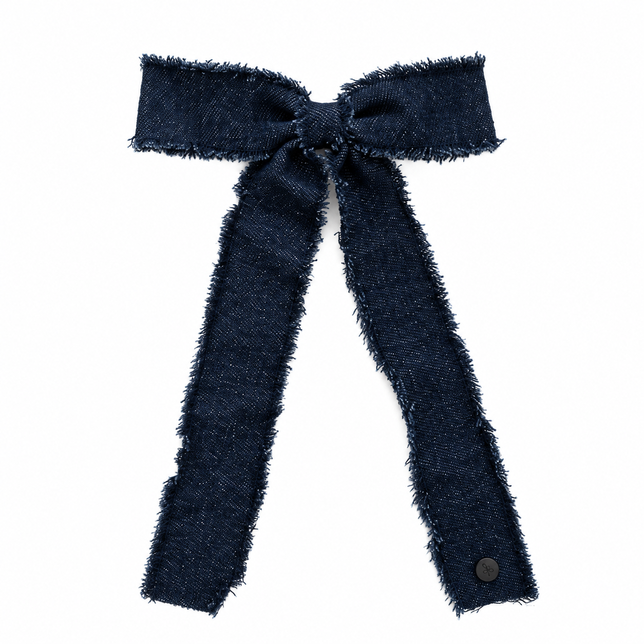 Nana Fringe Ribbon Bow Clip