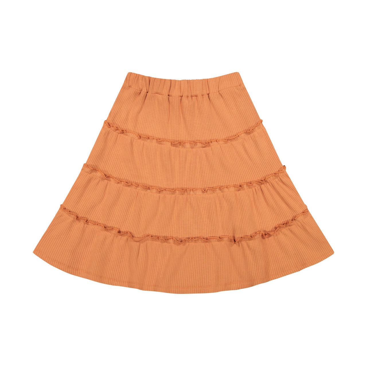 Ribbed Layered Skirt