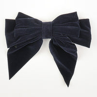 Velvet Bow Clip