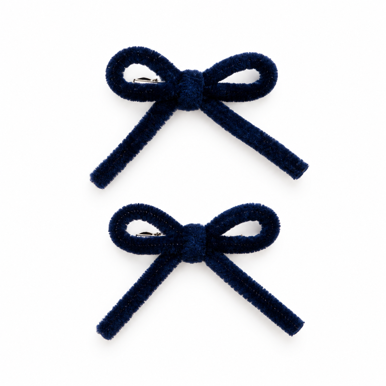 Nana 2PK Velvet Corded Mini Bow Clip