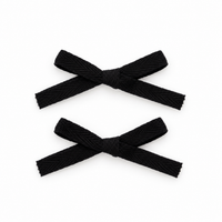 Nana 2 PK Woven Ribbon Bow Clip
