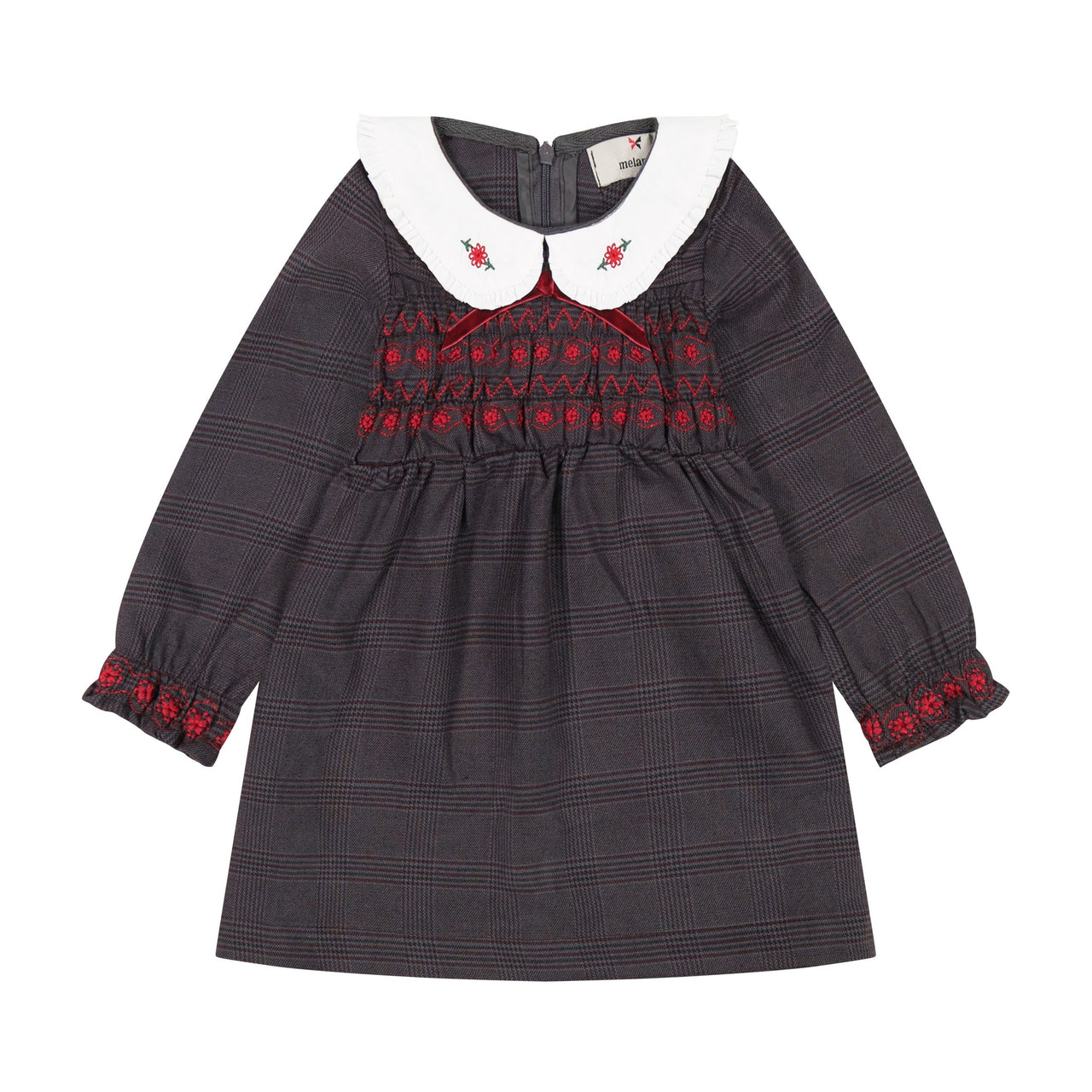 Melange Madelina Smocking Overall/ Dress