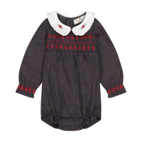 Melange Madelina Smocking Overall/ Dress