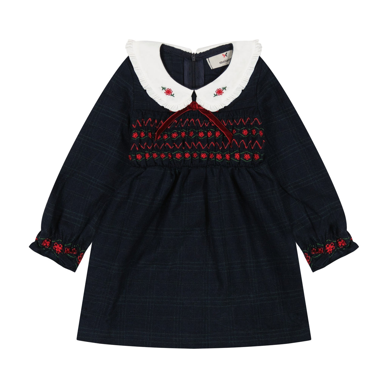 Melange Madelina Smocking Overall/ Dress