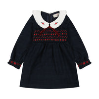 Melange Madelina Smocking Overall/ Dress