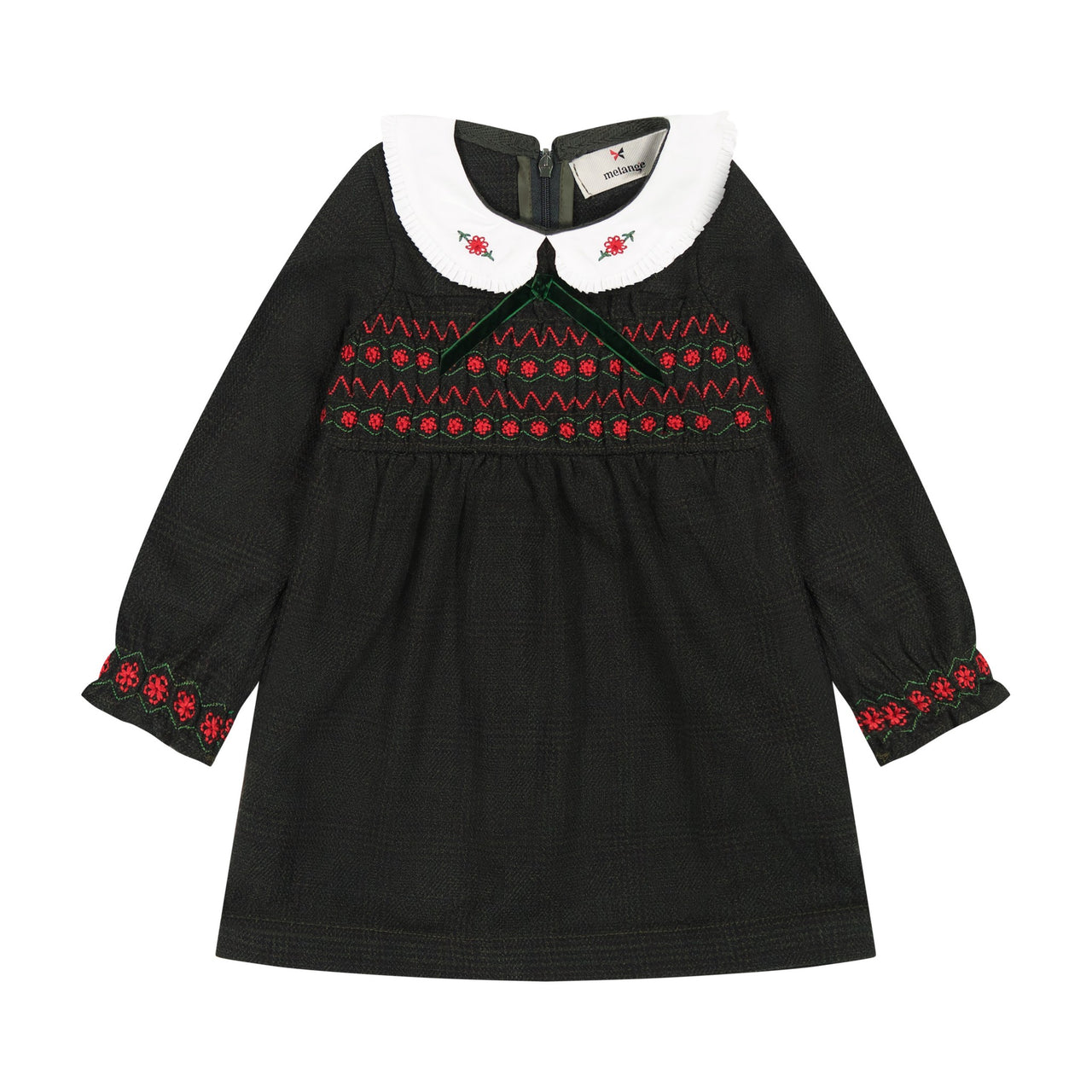 Melange Madelina Smocking Overall/ Dress