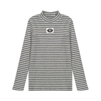 Hadas Rib Stripes Mockneck