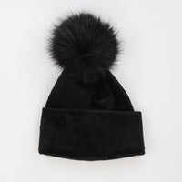 Corduroy Pom-Pom Hat
