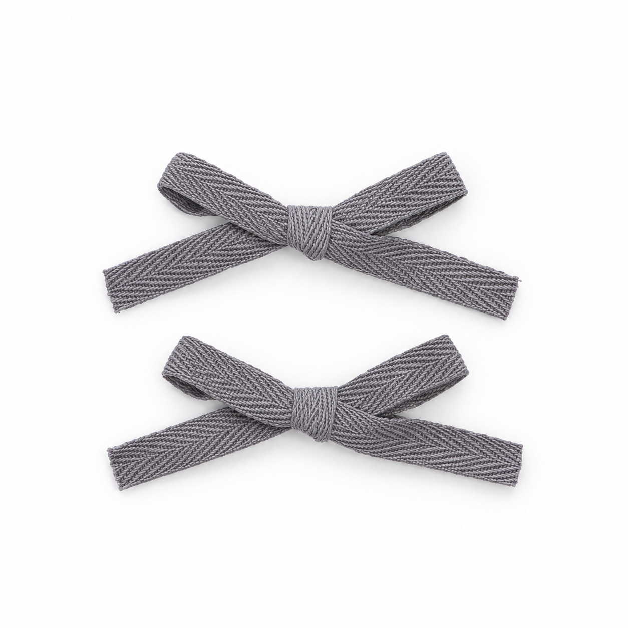 Nana 2 PK Woven Ribbon Bow Clip