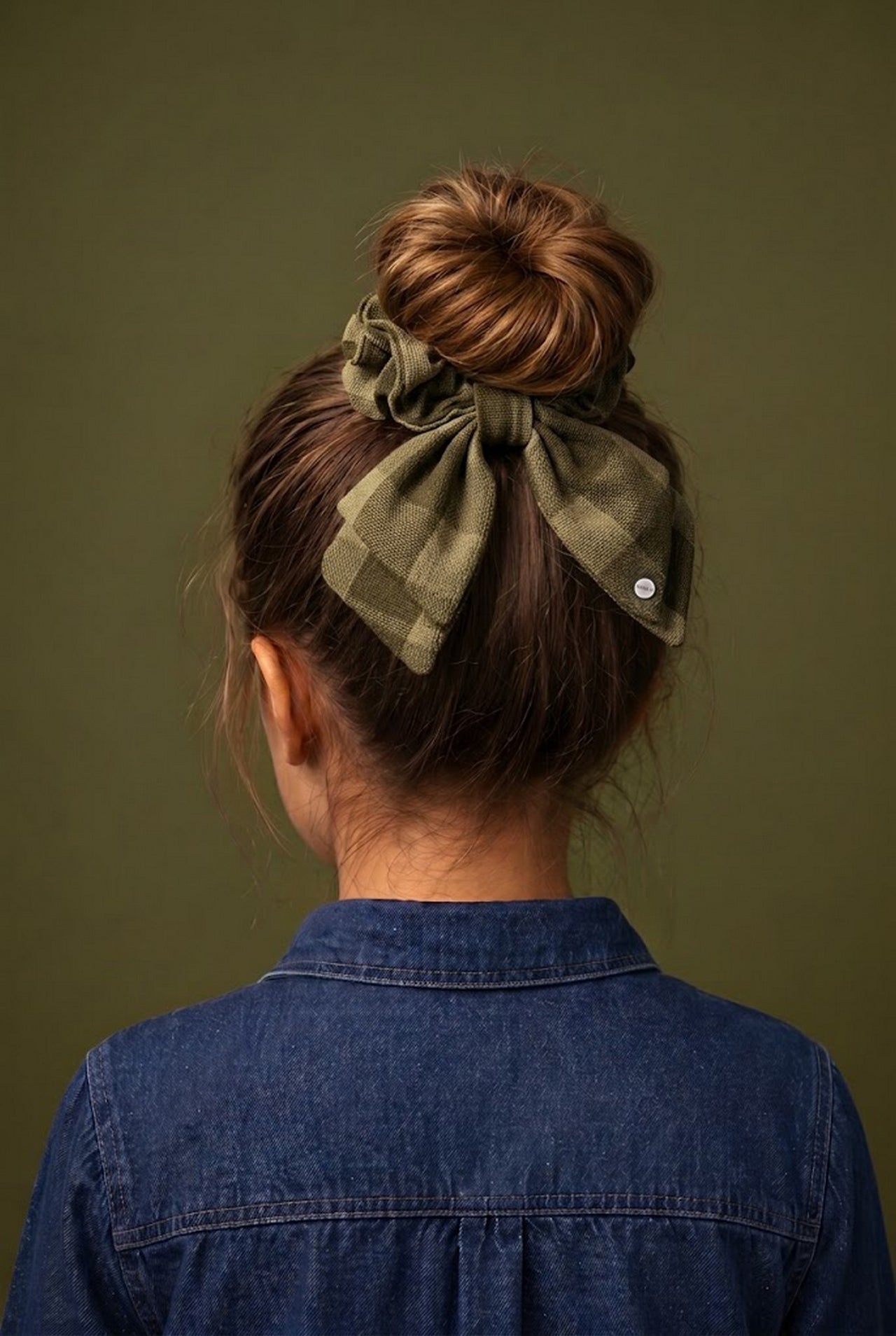 Nana Checked Scrunchie